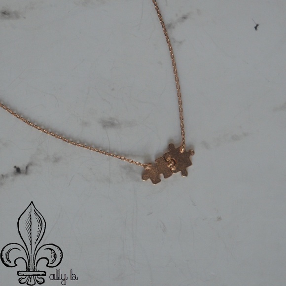 Jewelry - 🧩Rose gold puzzle piece necklace🧩 Jewelry - 🧩Rose gold puzzle piece necklace🧩